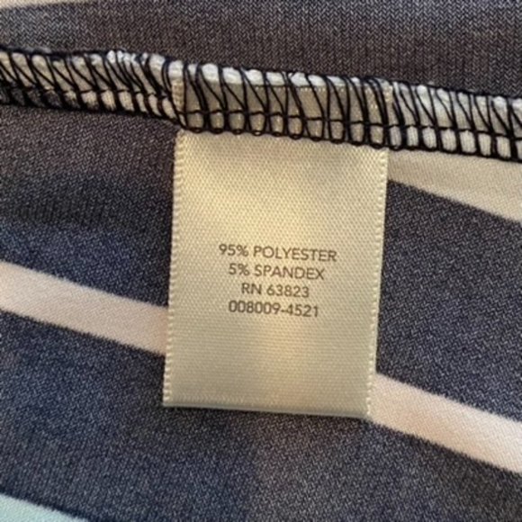 CJ BANKS  Blue/white Stripped Dress   1X NWT - Picture 5 of 6